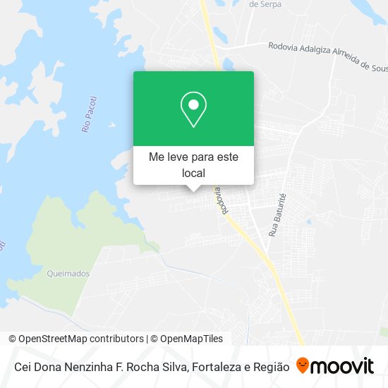 Cei Dona Nenzinha F. Rocha Silva mapa