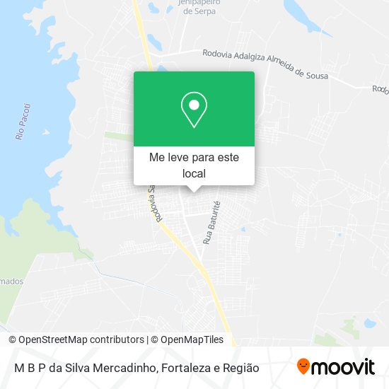 M B P da Silva Mercadinho mapa