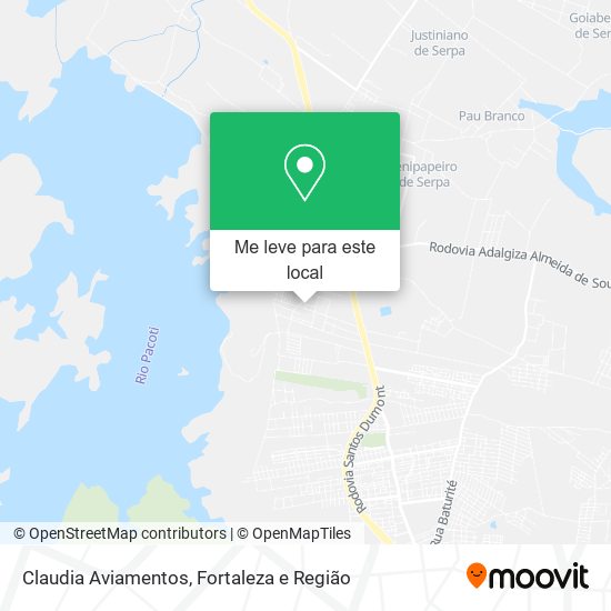 Claudia Aviamentos mapa
