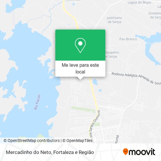 Mercadinho do Neto mapa