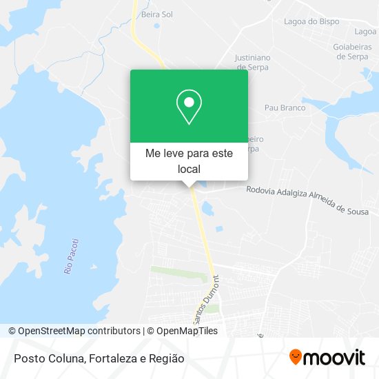 Posto Coluna mapa