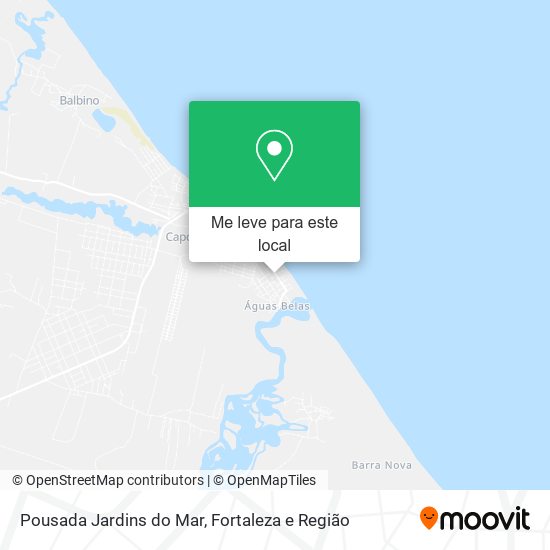 Pousada Jardins do Mar mapa