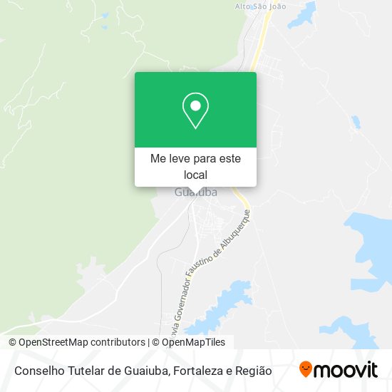 Conselho Tutelar de Guaiuba mapa