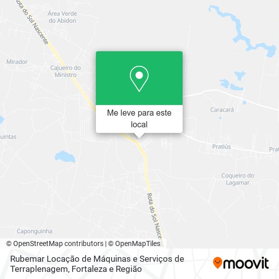 Rubemar Locação de Máquinas e Serviços de Terraplenagem mapa