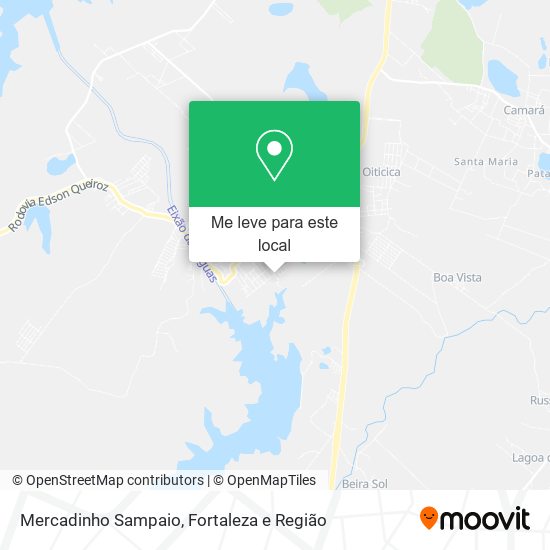 Mercadinho Sampaio mapa