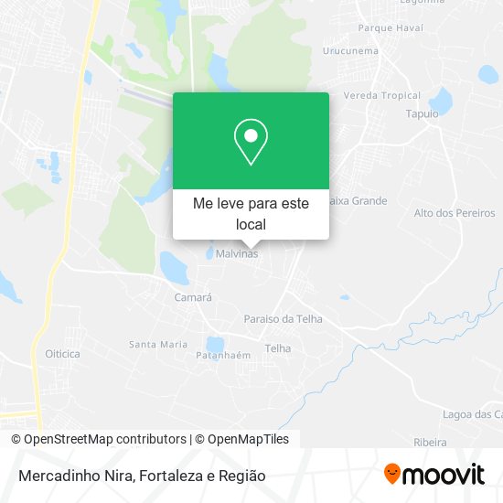 Mercadinho Nira mapa