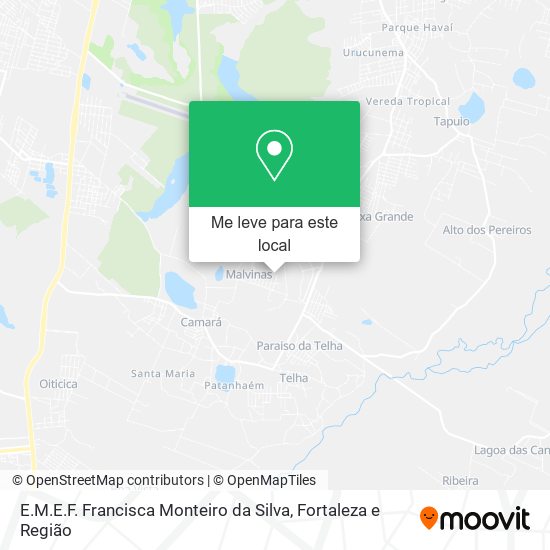 E.M.E.F. Francisca Monteiro da Silva mapa