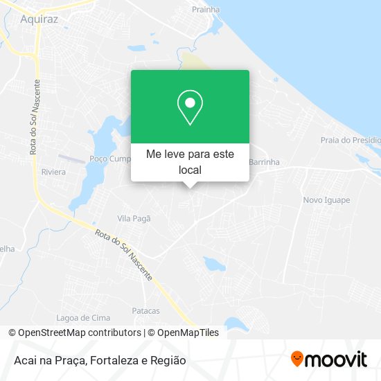 Acai na Praça mapa