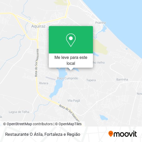 Restaurante O Átila mapa