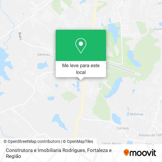 Construtora e Imobiliaria Rodrigues mapa