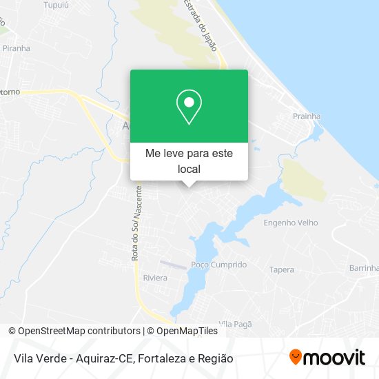 Vila Verde - Aquiraz-CE mapa