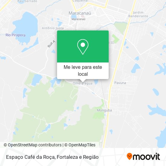 Espaço Café da Roça mapa
