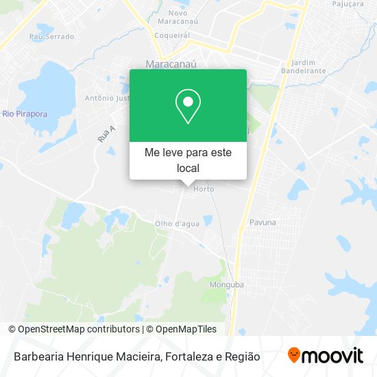 Barbearia Henrique Macieira mapa