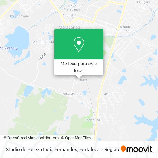 Studio de Beleza Lídia Fernandes mapa