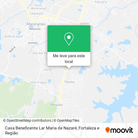 Casa Beneficente Lar Maria de Nazaré mapa