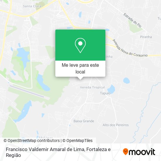 Francisco Valdemir Amaral de Lima mapa
