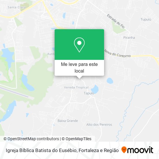 Igreja Bíblica Batista do Eusébio mapa
