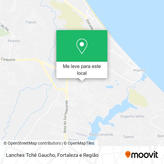 Lanches Tchê Gaucho mapa