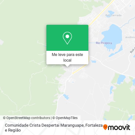 Comunidade Crista Despertai Maranguape mapa