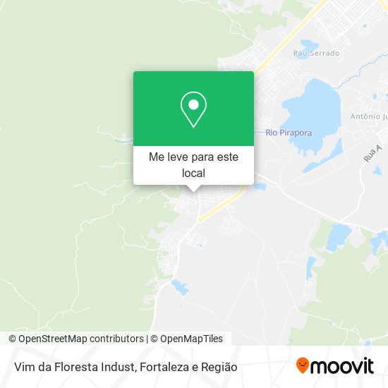 Vim da Floresta Indust mapa