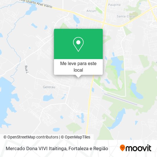 Mercado Dona VIVI Itaitinga mapa