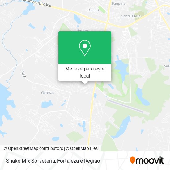 Shake Mix Sorveteria mapa