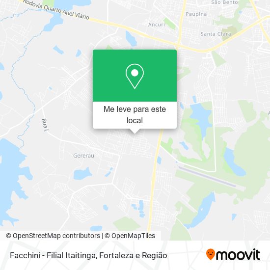 Facchini - Filial Itaitinga mapa
