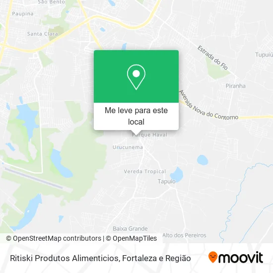 Ritiski Produtos Alimenticios mapa