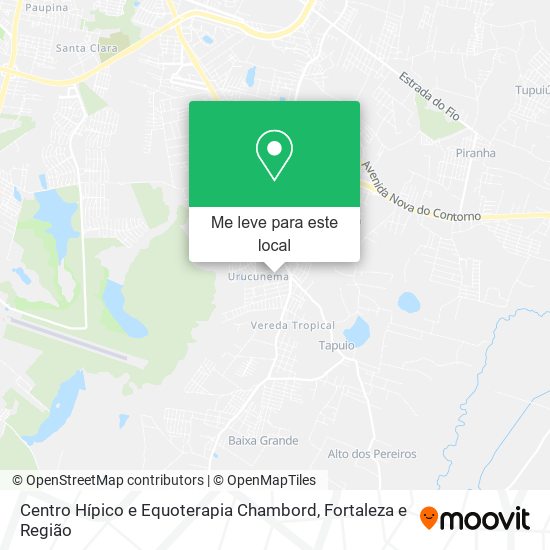 Centro Hípico e Equoterapia Chambord mapa