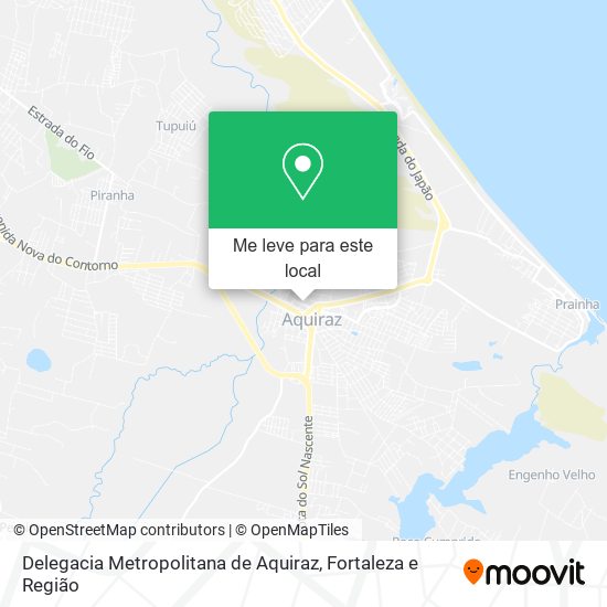 Delegacia Metropolitana de Aquiraz mapa