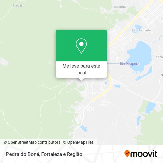 Pedra do Boné mapa