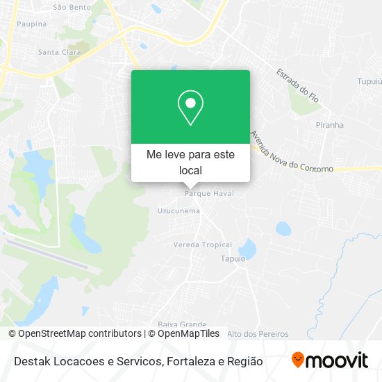 Destak Locacoes e Servicos mapa