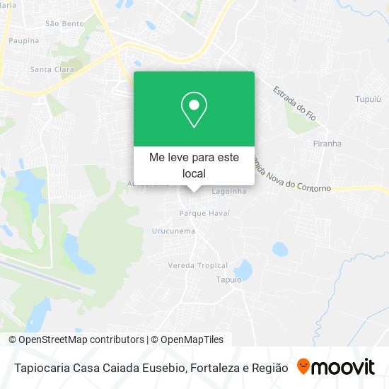 Tapiocaria Casa Caiada Eusebio mapa