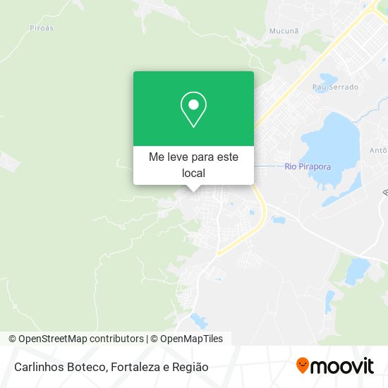 Carlinhos Boteco mapa