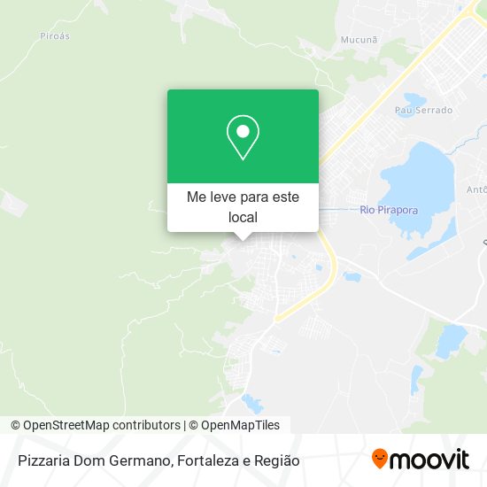 Pizzaria Dom Germano mapa