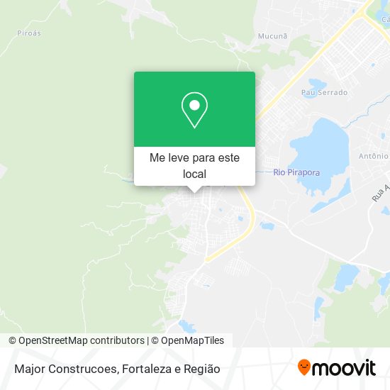 Major Construcoes mapa