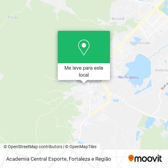 Academia Central Esporte mapa