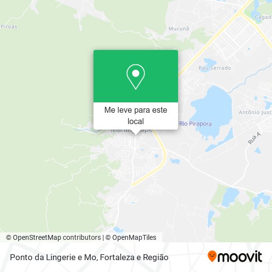 Ponto da Lingerie e Mo mapa