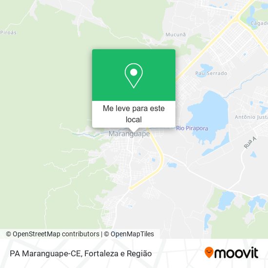 PA Maranguape-CE mapa