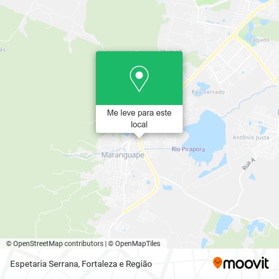 Espetaria Serrana mapa