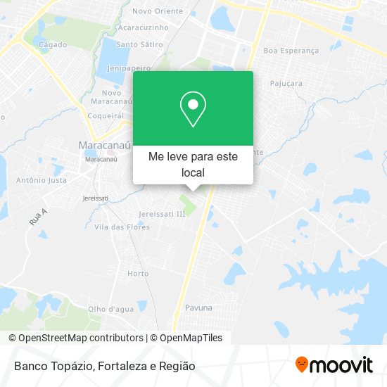 Banco Topázio mapa