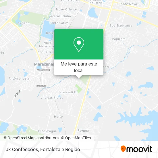 Jk Confecções mapa