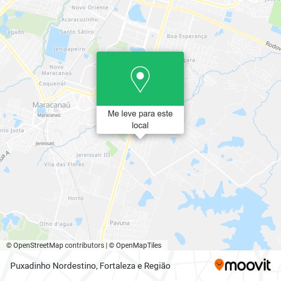 Puxadinho Nordestino mapa