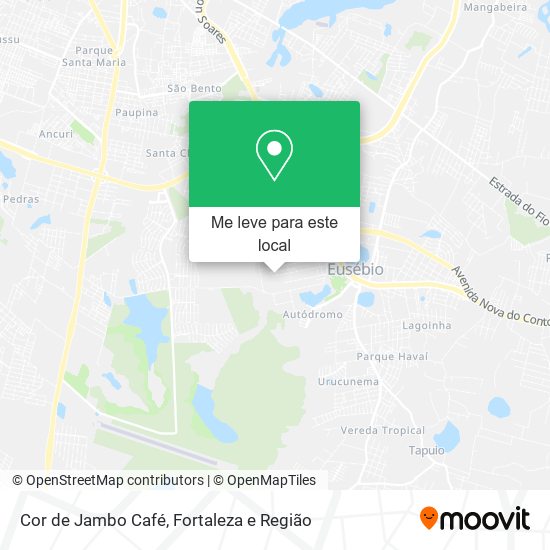 Cor de Jambo Café mapa
