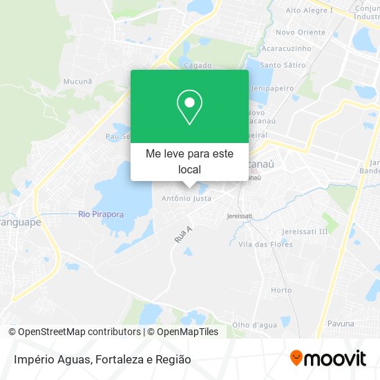 Império Aguas mapa