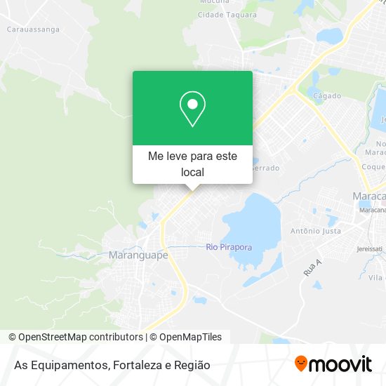 As Equipamentos mapa