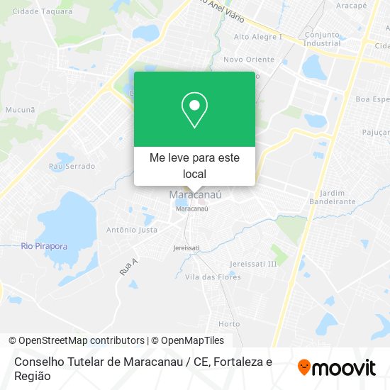 Conselho Tutelar de Maracanau / CE mapa