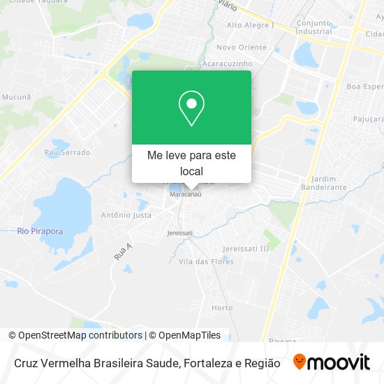 Cruz Vermelha Brasileira Saude mapa
