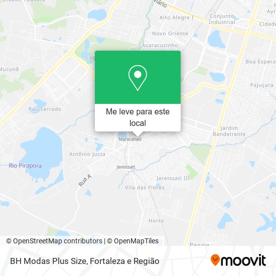 BH Modas Plus Size mapa