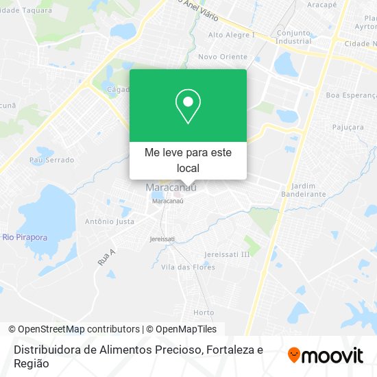 Distribuidora de Alimentos Precioso mapa